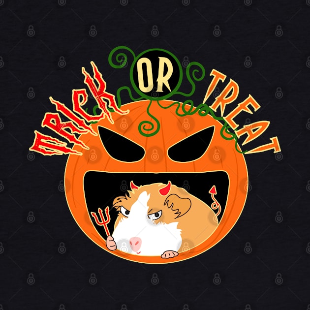 Guinea Pig Halloween Trick or Treat by LulululuPainting